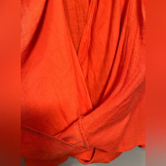 Free People So Fine Faux Wrap Surplice Choker Sleeveless Top Blouse XS - Picture 5 of 9